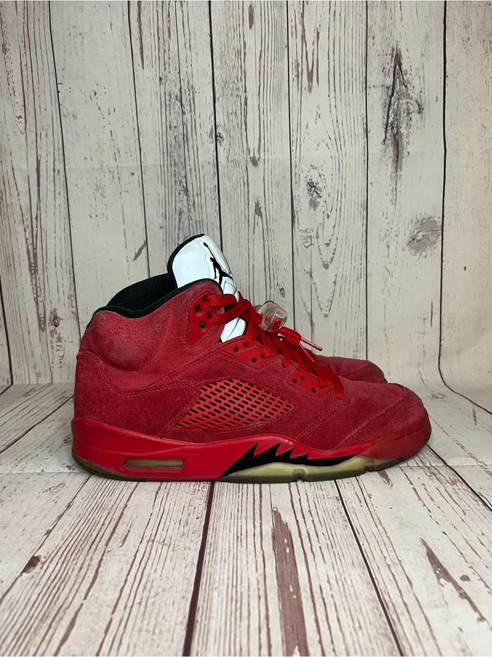 Size 10 - Air Jordan 5 Retro Red Suede